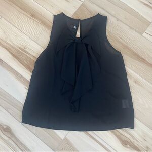 Iz Byer Sheer Back Top With Big Bow Size Large